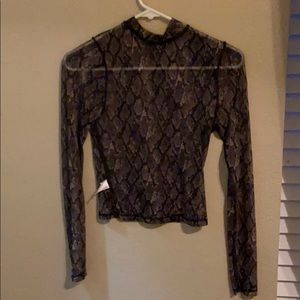 target snake skin shirt— see through